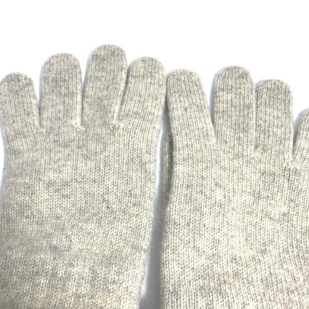 Authentic CHANEL CC CC Mark Glove gloves Cashmere BeigeBased - Picture 2 of 5
